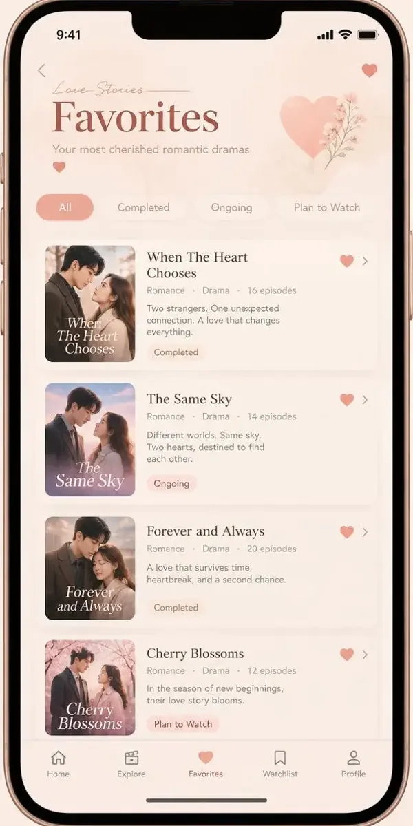 红果tvApp 我的收藏页面截图